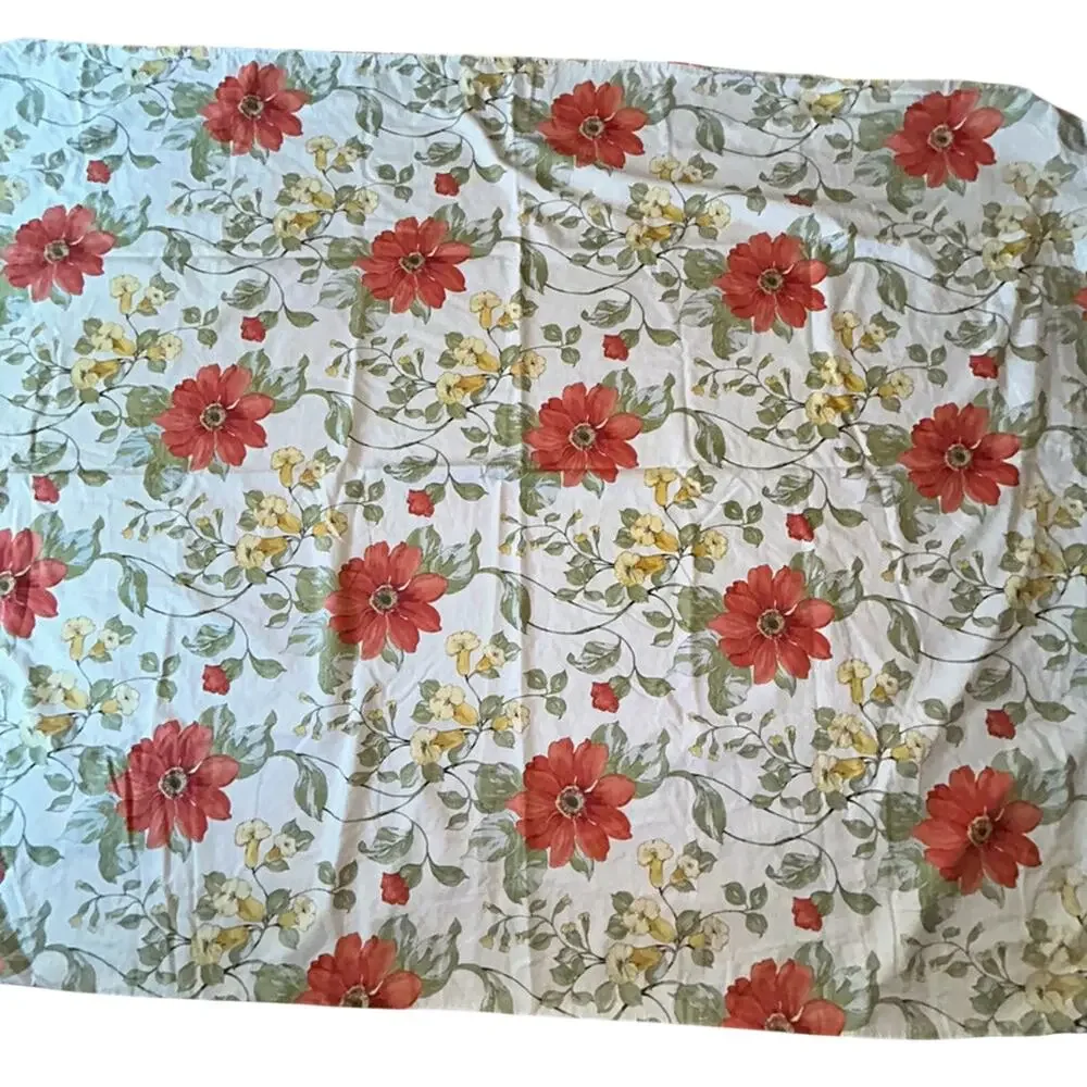 Pottery Barn Sophia Floral Orange Poppy twin duvet cover